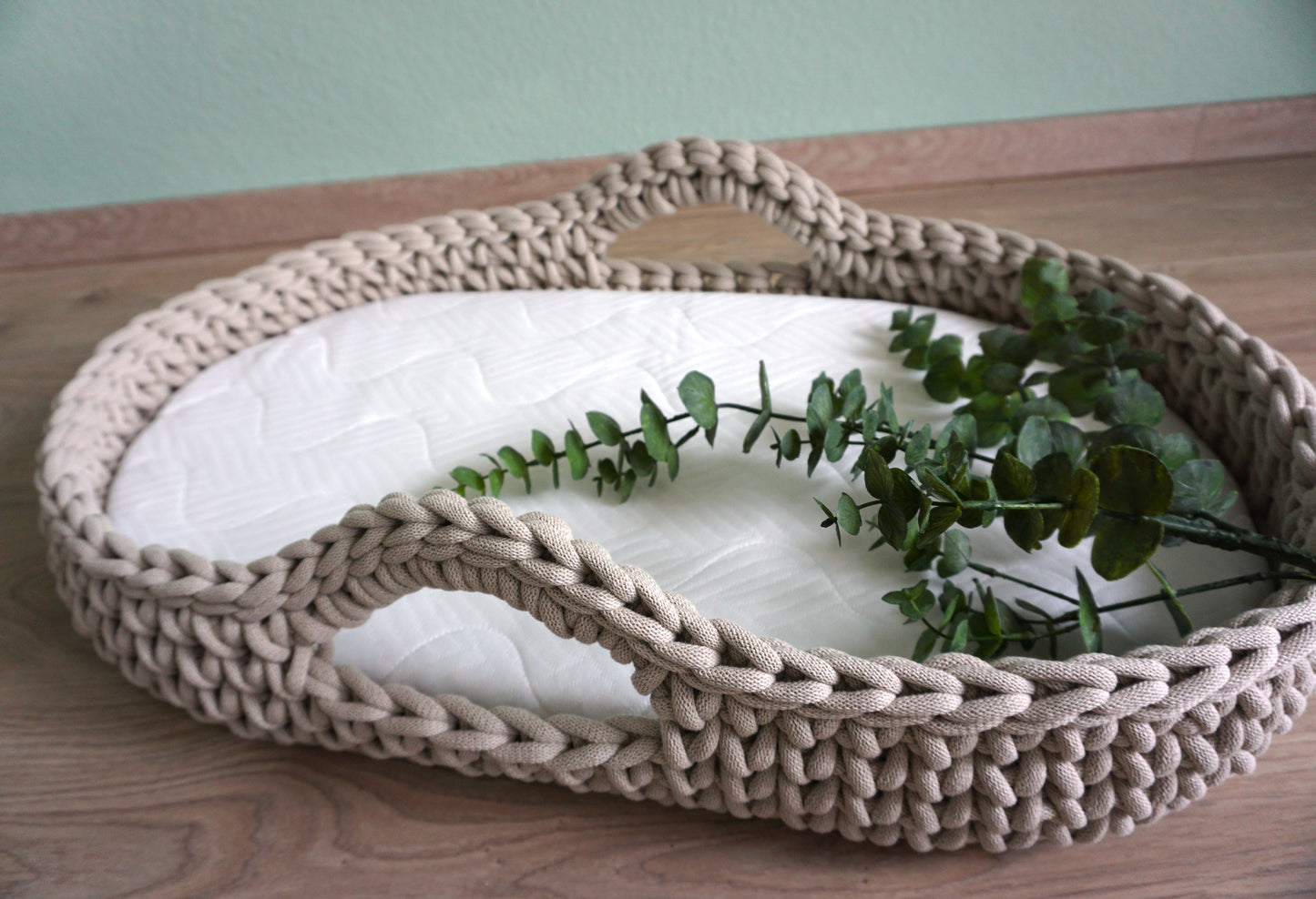 Wickelkorb | Wickelauflage Baby | Wickelaufsatz | Wickeltisch | Geschenk zur Geburt