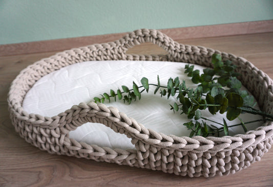 Wickelkorb | Wickelauflage Baby | Wickelaufsatz | Wickeltisch | Geschenk zur Geburt